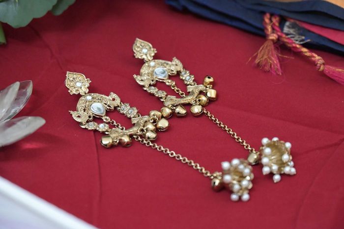 Temple Jhumka Earrings